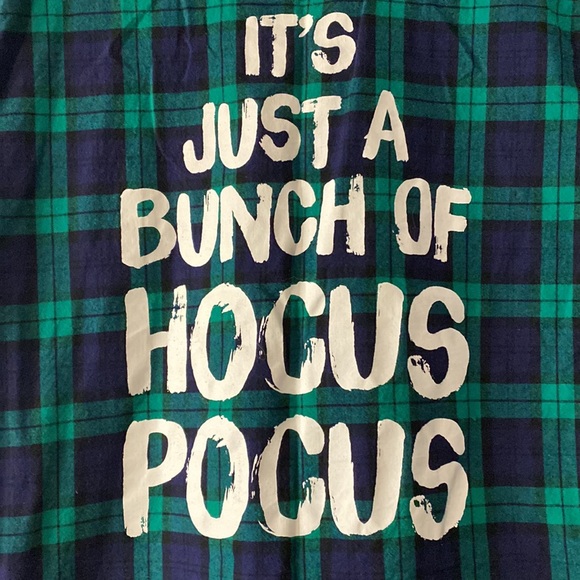EUC Hocus Pocus Cutoff Sleeve Flannel - Picture 5 of 5